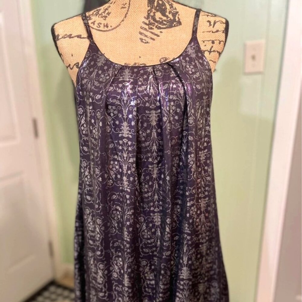 Freeway Purple and Silver Mini Dress